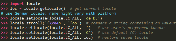 ¿Para qué sirve import locale en Python? 1 import locale en Python