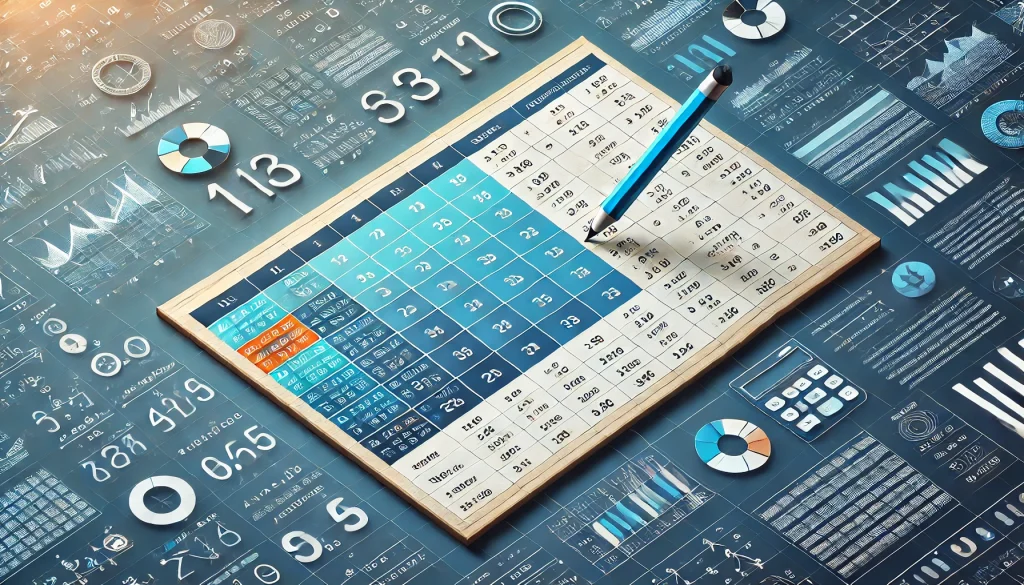 tabular en matemáticas