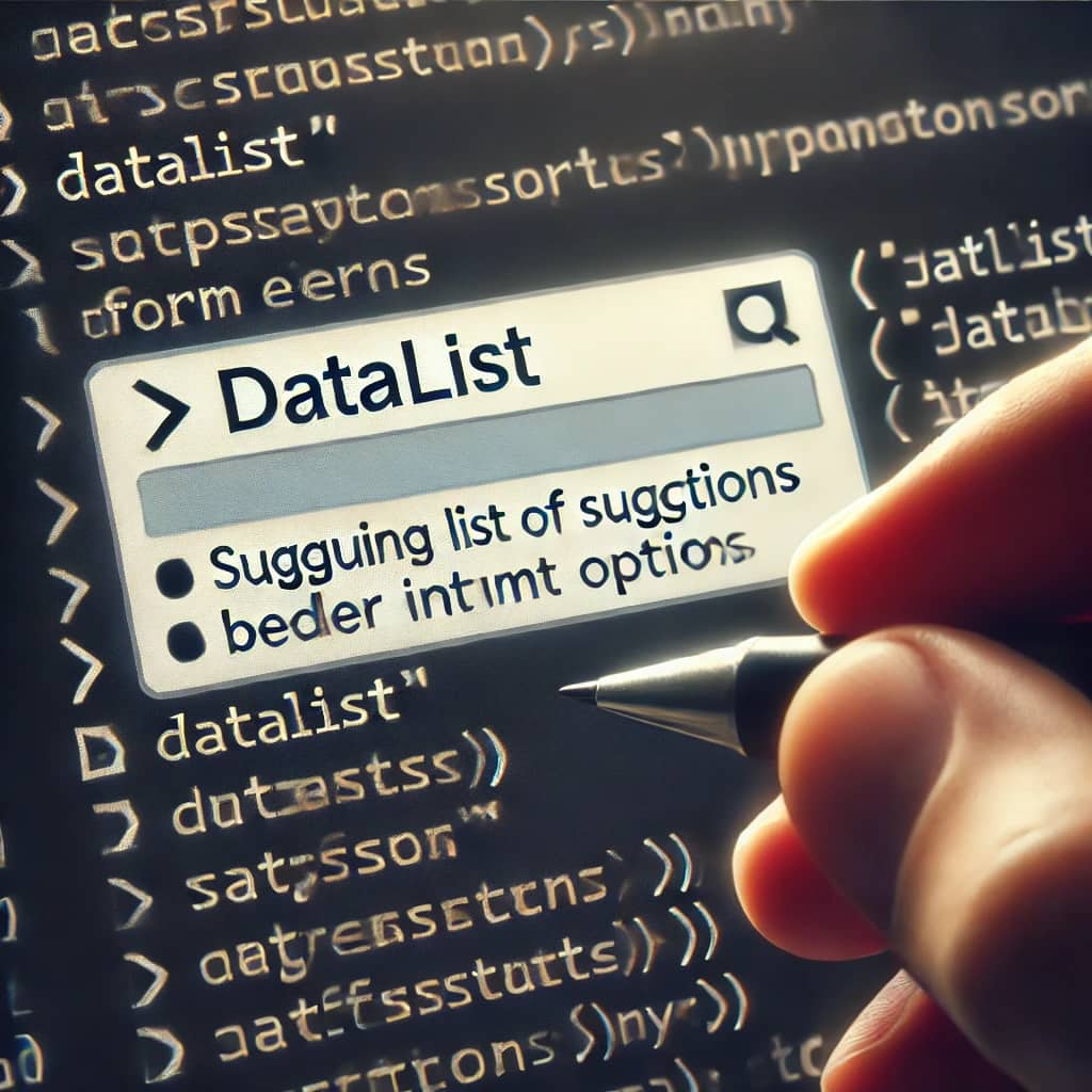 cómo usar datalist en HTML