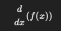 d dx representación d/dx