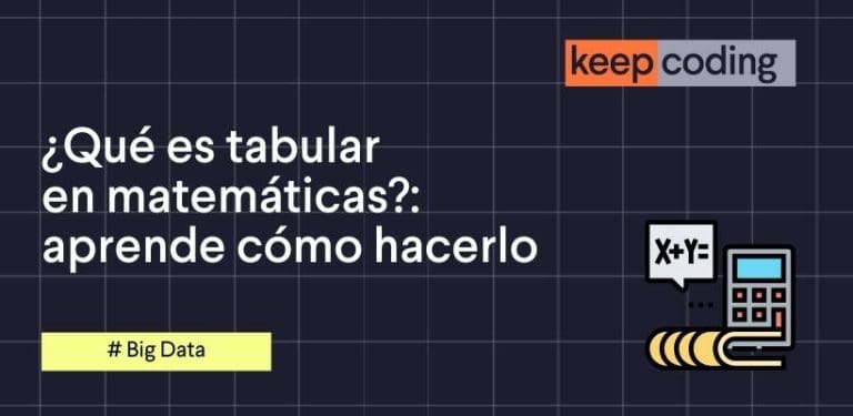 tabular en matemáticas