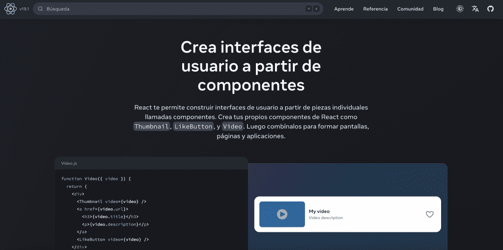Las mejores librerías de JavaScript: Guía práctica y experiencia real 1 librerías de JavaScript - React