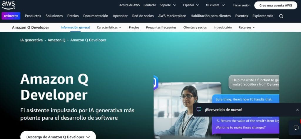 IA para programar JavaScript Codewhisperer