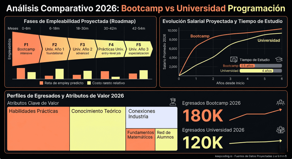 Bootcamp vs universidad