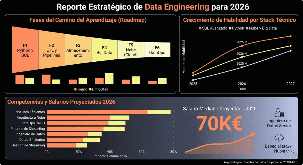 Roadmap para aprender Data Engineering: qué estudiar para conseguir trabajo 1 Roadmap para aprender Data Engineering